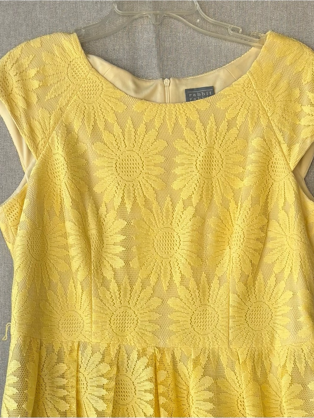 Rabbit Rabbit Rabbit Yellow Floral Lace Dress - Picture 3 of 7